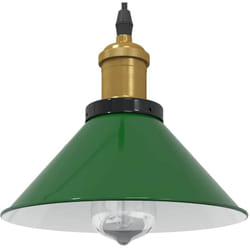 Vidaxl - Lampe suspendue réglable hauteur E27 vert brillant ø 22cm métal