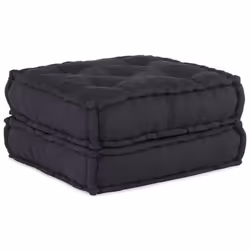 vidaXL Pouf modulaire anthracite 70x70x36 tissu canapé canapé convertible canapé tissu canapé modulable coussin 4019027