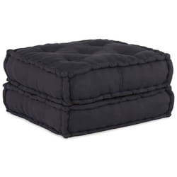 vidaXL Pouf modulaire anthracite 70x70x36 tissu canapé canapé convertible canapé tissu canapé modulable coussin 4019027