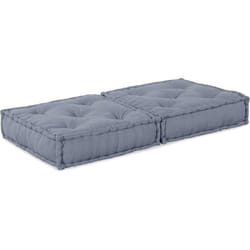 Pouf Modulaire Gris 70x70x36 en Tissu Vidaxl