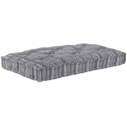 Coussin de canapé sur palette Impression grise tissu Vidaxl