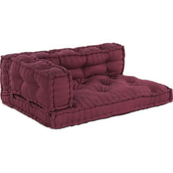 Vidaxl - Coussin de Canapé en Palette 3 pcs Marron Standard Polyester