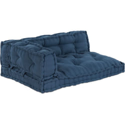 Vidaxl - Coussin de canapé en palette 3 pcs Indigo Standard Coton
