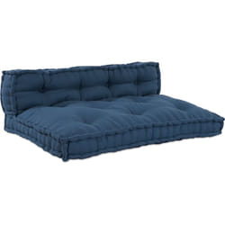 Coussin de Canapé Pallet 2 pcs Indigo 60 x 40 cm Coton vidaXL