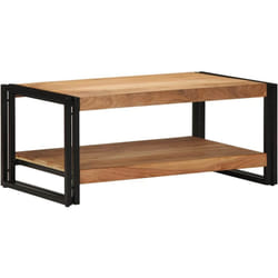 Table basse 90x50x38 cm bois massif acacia Vidaxl
