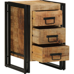 Table de chevet 40x35x50 cm en bois de manguier massif Vidaxl