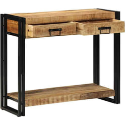 Table console Marron 90 x 33 x 75 cm bois de manguier massif Vidaxl