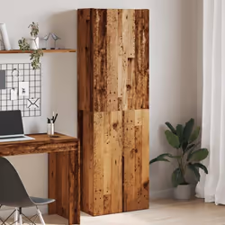Ce buffet haut classique est conçu pour être un ajout décoratif et pratique à votre maison.Matériau durable : le bois d'ingén ...