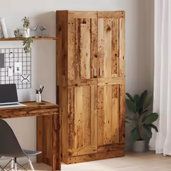 Ce buffet haut classique est conçu pour être un ajout décoratif et pratique à votre maison.Matériau durable : le bois d'ingén ...