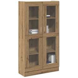 Buffet haut chêne artisanal 82,5x30,5x150 cm bois d'ingénierie Vidaxl