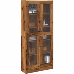 Ce buffet haut classique est conçu pour être un ajout décoratif et pratique à votre maison.Matériau durable : le bois d'ingén ...