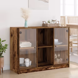 Ce buffet est une solution idéale pour organiser vos livres et ajoutera une touche de charme moderne à votre intérieur. Matér ...