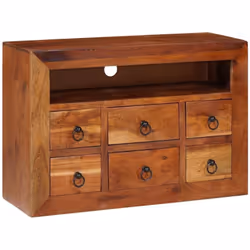 Découvrez ce buffet en acacia massif, parfait pour ajouter une ambiance rustique à votre salle à manger ou votre salon. La co ...