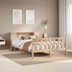 Vidaxl - Lit bibliothèque sans matelas 120x200 cm bois de pin massif