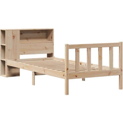 Lit bibliothèque sans matelas 90x190 cm bois de pin massif Vidaxl