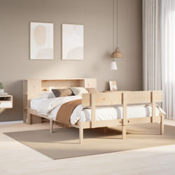 Vidaxl - Lit bibliothèque sans matelas 120x190 cm bois de pin massif