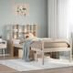 vidaXL Lit bibliothèque sans matelas 100x200 cm bois massif de pin 3322012