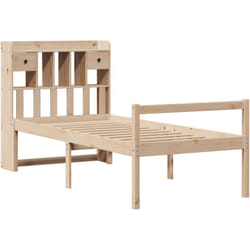Lit Bibliothèque Sans Matelas 90x190 Cm Bois De Pin Massif Vidaxl