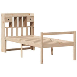 Lit Bibliothèque Sans Matelas 90x200 Cm Bois De Pin Massif Vidaxl
