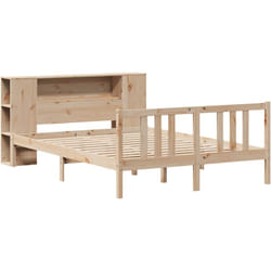 Lit bibliothèque sans matelas 120x200 cm bois de pin massif Vidaxl