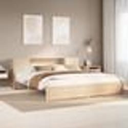 vidaXL Lit bibliothèque sans matelas 180x200 cm bois massif de pin lit meuble de chambre à coucher lit avec rangement 3322365