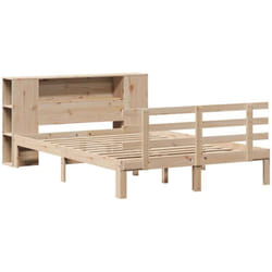 Lit bibliothèque sans matelas 120x190 cm bois de pin massif Vidaxl