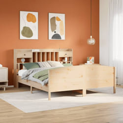 Lit Bibliothèque Sans Matelas 180x200 Cm Bois Massif De Pin Vidaxl