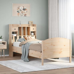Lit Bibliothèque Sans Matelas 100x200 Cm Bois Massif De Pin Vidaxl