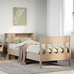 Vidaxl - Lit Bibliothèque Sans Matelas 75x190 Cm Bois De Pin Massif