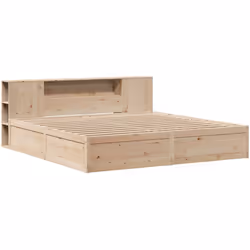 Profitez d'une bonne nuit de sommeil dans ce cadre de lit en bois ! Il sera un supplément pratique et décoratif à votre intér ...