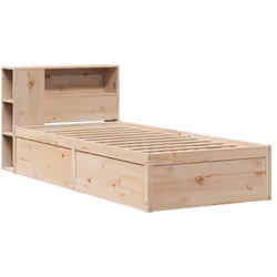 Profitez d'une bonne nuit de sommeil dans ce cadre de lit en bois ! Il sera un supplément pratique et décoratif à votre intér ...
