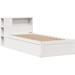 Vidaxl - Cadre de lit sans matelas blanc 90x200 cm bois de pin massif