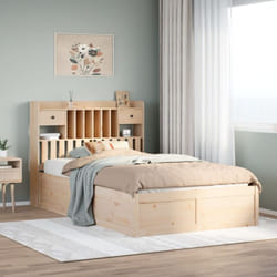 Cadre De Lit Sans Matelas 135x190 Cm Bois De Pin Massif Vidaxl