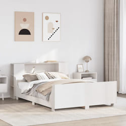 Vidaxl - Cadre De Lit Sans Matelas Blanc 140x200 Cm Bois De Pin Massif