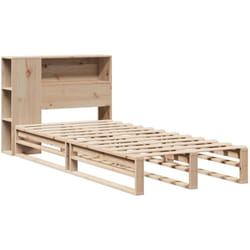 Vidaxl - Lit bibliothèque sans matelas 90x190 cm bois massif