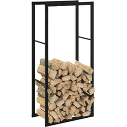 vidaXL Portant de bois de chauffage noir 55x30x116 cm acier
