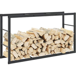 Vidaxl - Portant de bois de chauffage noir 110x30x61 cm acier