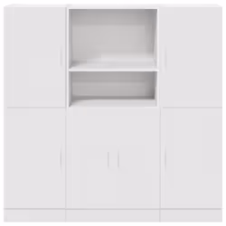 VidaXL 3324151 étagères Bois Blanc - Vue supplémentaire 5