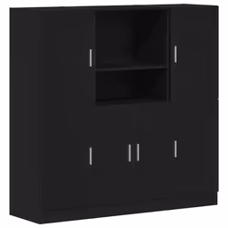 VidaXL 3324152, Bois, Noir, 570 mm, 415 mm, 1315 mm, 3 pièce(s)