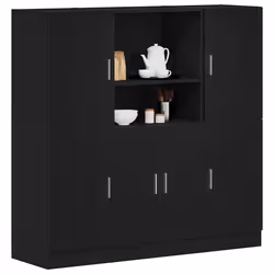 VidaXL 3324152 étagères Bois Noir