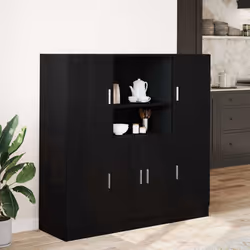 VidaXL 3324152 étagères Bois Noir