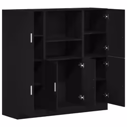 VidaXL 3324152 étagères Bois Noir - Vue supplémentaire 4