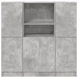 VidaXL 3324154 étagères Bois Gris - Vue supplémentaire 5