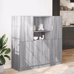 VidaXL 3324156 étagères Bois Gris