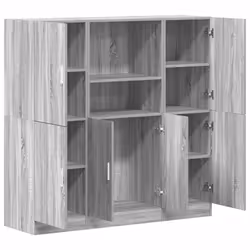 VidaXL 3324156 étagères Bois Gris - Vue supplémentaire 4