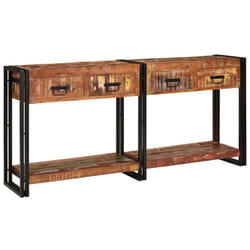 Ensemble de Tables Console avec tiroir Autre 2 pcs Multicolore vidaXL