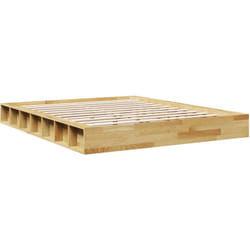 Cadre de lit sans matelas 160x200 cm bois massif de chêne vidaXL