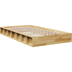 Vidaxl - Cadre de lit sans matelas 75x190 cm bois massif de chêne