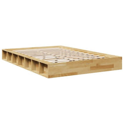 Cadre De Lit Sans Matelas 120x190 Cm Bois Massif De Chêne Vidaxl