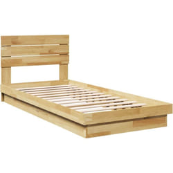 Cadre de lit avec tête de lit sans matelas 80x200 cm Vidaxl